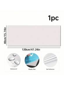 1pc DIY Mirror Stickers Soft Mirror Wall Stickers Bathroom Wallpaper Waterproof And Moisture-Proof Pet Mirror Stickers Self-Adhesive Mirror - Multicolor - View 12