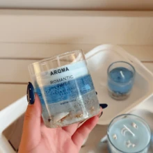 2pcs/1p-ARQMA - 海洋系列蠟燭 - 療癒手工果凍蠟燭，節日香氛蠟燭 | 多功能節日裝飾，裝飾蠟燭架，節日香氛蠟燭，手工蠟燭，婚禮紀念品裝飾，母親節，生日節日氛圍蠟燭，大豆與蜂蠟蠟燭] 大豆與蜂蠟蠟燭，多功能節日裝飾，蠟燭架裝飾，婚禮紀念品，節日家居裝飾，芳香蠟燭，適合放鬆的節日氛圍蠟燭 - 冰島海洋系列 - 查看 6