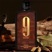 Afnan 9 PM Elixir Parfum Intense - Notas Especiadas Quentes, Couro E Patchouli - Fragrância Aromática E Sofisticada - 100ml - Fougere - View 3