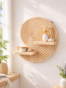 1 chiếc kệ treo tường hình vỏ sò xoắn ốc phong cách Bohemian, trang trí nhà hiện đại tối giản, giá trưng bày tròn độc đáo, kệ lưu trữ treo tường, phù hợp cho phòng khách, phòng ngủ, phòng tắm, lối vào, căn hộ, ký túc xá, tiết kiệm không gian, điểm nhấn trang trí nhà phong cách Bắc Âu. - Nhiều màu - Xem 5