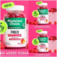 Miriyalyad Physician's Choice Fiber Gummies For Digestive Health & Regularity - Raspberry Lemon Flavor - No Sugar Added & Vegan - Daily Gummy For Adults - 3 - Xem 1