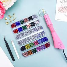 Hotfix Rhinestones Applicator Setter, Hot Fix Rhinestone Bedazzler Kit Rhinestones, Bedazzle Gun Wand For Clothing Fabric Crafts,Multi-Colors,Shoe Rack,Storage Saver,Outdoor,Garden,Travel Essential,Portable,Beach Essential,Graduation Season,Commencement,Graduation Ceremony,Graduation Gift,Graduation Present,Graduation Gift,Graduation Present,Congrats Grad,Congratulations Graduate,Valedictorian,Finish School,Graduation Party - Multicolor - View 3
