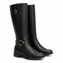 Women's Riding Boots, Tall And Long Shaft, Elegant For Horseback Riding And Galloping. - 黑色 - 查看 7
