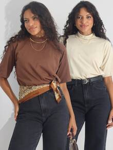 Women Tank Tops & Camis - Màu Khaki - Xem 1