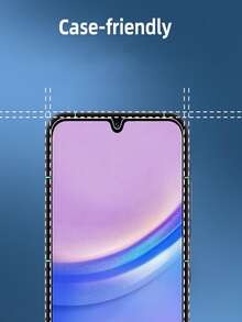5片装全覆盖超高清钢化玻璃膜，9H硬度，防爆防刮，适用于三星Galaxy S26 S25 S24 Ultra S23 FE A55 A54 A56 A57 A37 A36 A35 A17 A07 A06 A07 A05等手机屏幕，无气泡自动吸附保护膜 - 無色 - 查看 8