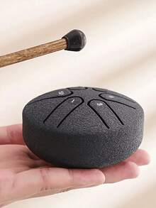 OUMINGYQ 6-Inch Mini Ethereal Drum, Carbon Steel Musical Instrument, Beginner Mini Ethereal Drum, Portable Small Percussion Instrument With Clear Sound - Multicolor - View 3