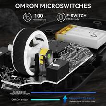 ATTACK SHARK MAMBASNAKE M3 无线游戏鼠标,39克超轻蓝牙/2.4G无线/有线游戏鼠标,PAW3395PRO 40K DPI 光学传感器,200小时电池续航,办公鼠标 - 查看 9