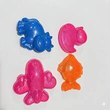 Set de juguetes de playa para niños 10 piezas, kit de arena con moldes, palas y accesorios coloridos para exterior - Multicolor - Ver 5