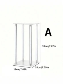 Acrylic Flower Pot Stand, Suitable For Birthday Party, Wedding, Celebration Decoration, Floral Storage And Display - Clear - View 11