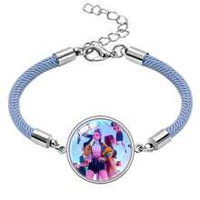 Hasbro K-Pop Huntress Print Charm Justerbart Flätat Reparmband, Anime Fan Smycken Gåva - Multifärgad - Visa 7