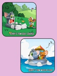 POP MART TOM AND JERRY PRANK PARADISE SERIES-FIGURES, Boîte aveugle de figurines de dessin animé classique de film, figurine de collection à exposer, figurine de collection à vitrine, boîte mystère de poupée cadeau, cadeau d'anniversaire, cadeau de Noël - Multicolore - Voir 7
