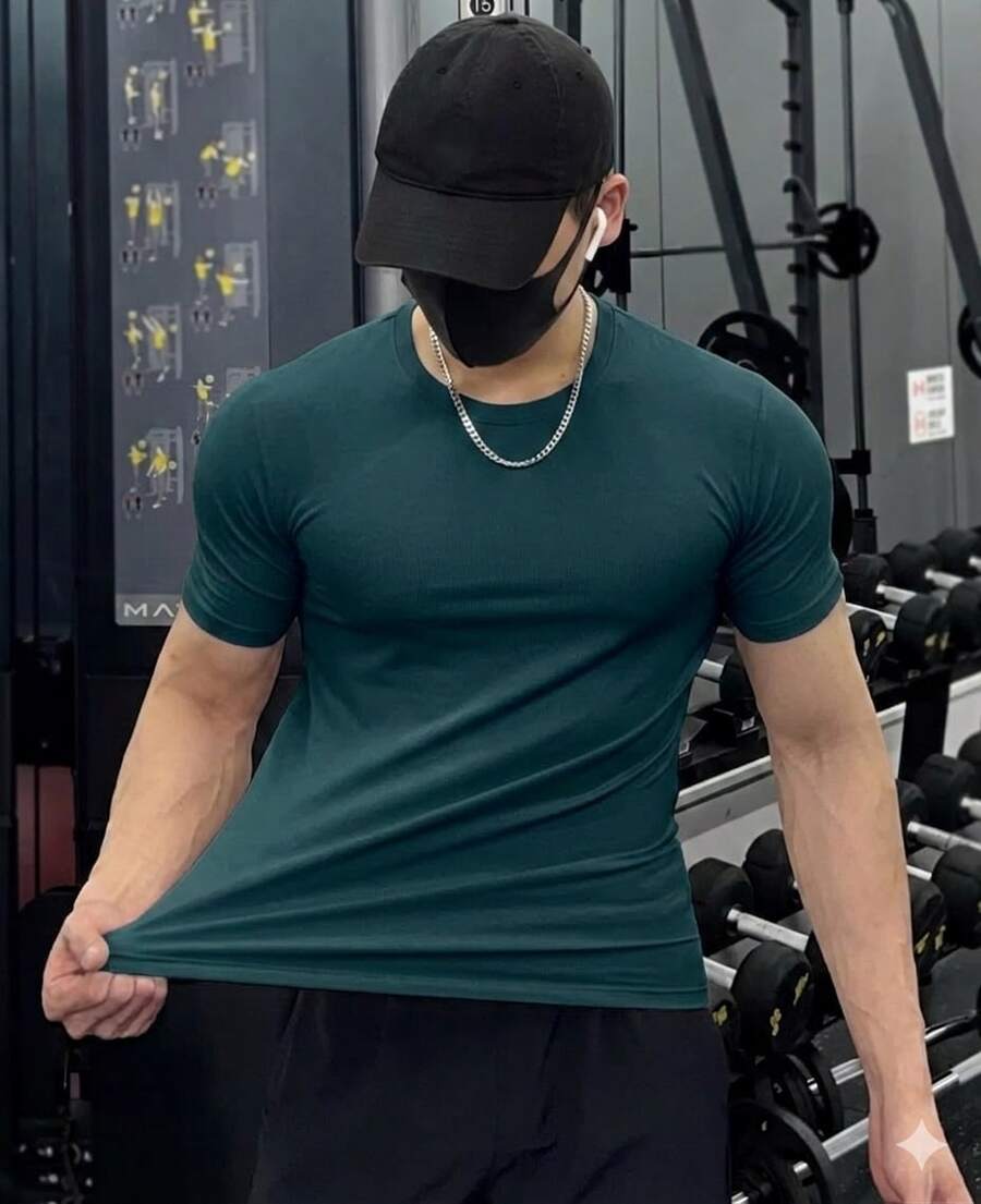Men T-Shirts - Verde Oscuro - Ver 1