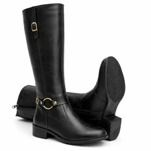 Women's Riding Boots, Tall And Long Shaft, Elegant For Horseback Riding And Galloping. - 黑色 - 查看 1