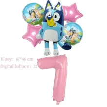 Birthday Balloon Set, Pink Number Balloons With Foil Balloons And Pink Star Balloons, Suitable For Theme Birthday Party Decoration - As Shown In the Figure - View 17