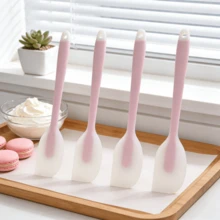 2/4pcs Silicone Spatula Set, 450°F Heat Resistant Soft Flip Spatula - Non-Stick, Dishwasher - Lime/Sky Blue/Pink - Multicolor - View 4