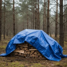 DuVlo Lona Azul Impermeable de Polietileno 2x3 Metros Resistente Multiusos Cubierta Protectora para Exterior Interior Uso en Jardín Construcción Camping Protección contra Lluvia Sol y Polvo Durable - Azul - Ver 2