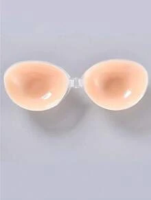 1 Women's Silicone Invisible Lifting Bra: Features A Self-Adhesive, Strapless Design With Strong Adhesion For A Natural Lift That Accentuates A Flattering Deep V-Neckline. Seamless, Invisible, And Comfortable To Wear, It's Perfect For Pairing With Backless Gowns, Spaghetti-Strap Tops, Bodysuits, Sheer Blouses, And Wedding Dresses. An Ideal Choice For Weddings, Formal Dinners, Cocktail Parties, Bridal Showers, And Travel.  Translated With DeepL.Com (Free Version) - Màu be - Xem 8