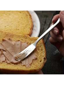 1件装，不锈钢黄油刀，金属黄油刀，可重复使用的奶酪抹刀，家用黄油抹刀，适用于奶酪、冷黄油、果酱、糕点，厨房用品，厨房小工具 - 彩色 - 查看 9