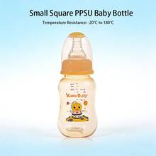 1pc/2pcs/3pcs PPSU Baby Bottles, Anti-Colic Design, Silicone Nipples, Dust Cover Included, Temperature Resistant -20°C To 180°C, Suitable For Newborns And Above - Multicolor - View 1