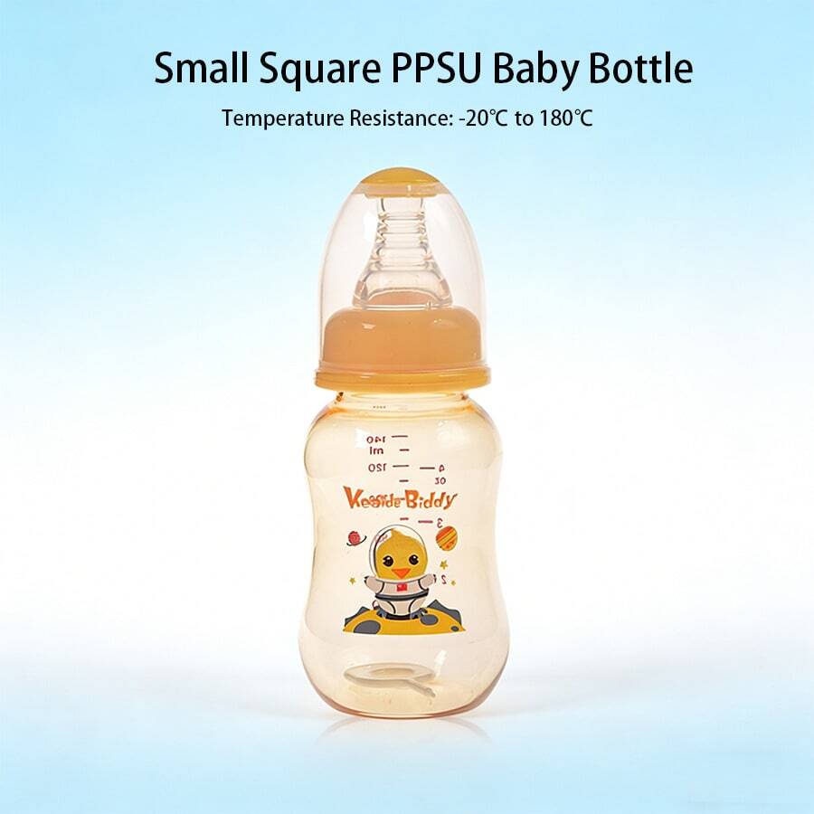 1pc/2pcs/3pcs PPSU Baby Bottles, Anti-Colic Design, Silicone Nipples, Dust Cover Included, Temperature Resistant -20°C To 180°C, Suitable For Newborns And Above - Multicolor - View 1