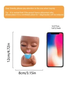1 chậu cây trang trí bằng nhựa hình cô gái uống cà phê, bình hoa và cây mọng nước sáng tạo, phù hợp với phong cách trang trí nhà và vườn Bohemian, tuyệt vời cho sân hiên, lối vào và phòng ngủ, chậu cây điêu khắc bằng nhựa duyên dáng, trang trí nhà cửa, trang trí văn phòng. - Bộ sưu tập cà phê - Xem 8