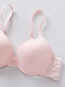 4 Stück Damen Komfort Unterwäsche Kollektion - Luxuriöser Push-Up-BH mit zarten Spitzendetails, hoher Halt und weicher atmungsaktiver Stoff für höchsten Komfort - Verschiedenfarbig - Übersicht 5