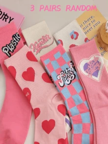 6 Pairs Breathable Moisture-Wicking Sports Crew Socks - Multicolor - View 7