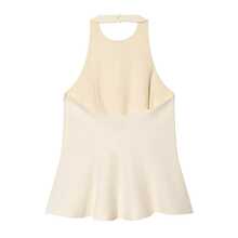 DEEKA Summer New Women's Minimalist Versatile Halter Casual Top White - White - View 2