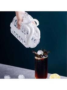 2-In-1 Foldable Cube Ice Cube Grid, Ice Tray, Mesh Design Silicone Ice Cube Mold, Suitable For Home And Travel, Graduation Season Ice Cube Supplies - Multicolor - View 5