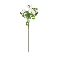 1PC 27.56 "Cành hoa nhân tạo có lá - Cúc bốn lá - Cành dài màu xanh lá cây nhân tạo dùng để trang trí bình hoa, cành khô nhân tạo" - 1 chiếc cỏ bốn lá thân dài GN - Xem 12