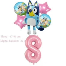 Birthday Balloon Set, Pink Number Balloons With Foil Balloons And Pink Star Balloons, Suitable For Theme Birthday Party Decoration - As Shown In the Figure - View 14