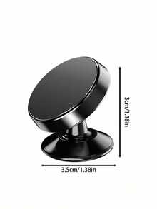创意圆形迷你磁吸车载导航仪表盘出风口合金随机贴纸车载手机支架，多功能迷你磁吸随机贴纸金属车载导航仪表盘出风口合金金属磁吸家用手机支架车载卫星导航和手机支架，仪表盘支架，双面磁吸支架，健身磁吸支架 - 彩色 - 查看 7