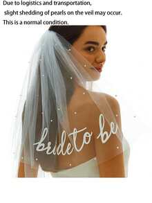 1PC Bride To Be Sash Veil ,Bachelorette Party Accessories, Bridal Shower Decorations, Engagement Gifts For Bride Suitable For Graduation Decorations,Bride Stuff For Bachelorette Party,Wedding Dress For Bride,Tulle,Party Favors For Adults,Party Favors,Wedding,Bride,Wedding Items,Wedding Decor,Bride Stuff,Bridal Shower - Multicolor - View 7