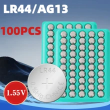 AG13/LR44 工业包装 1.55V 150mAh 大容量纽扣电池，兼容助听器、玩具和计算器。 - 查看 8