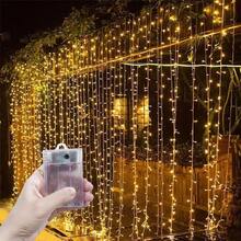 8-Mode Battery Operated Fairy String Lights, Glowing Decorative Lights For Curtains, Camping, Patio, Garden, Christmas, Halloween, Birthday Party, Bedroom, Indoor & Outdoor, 4 Color Options - Battery Box Curtain Light String - View 8