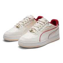 PUMA Caven 3.0 透氣低筒運動鞋 中性款 白色紅色 - 白紅 - 查看 4