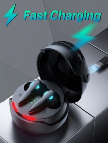 H03 无线游戏耳机 - 低延迟蓝牙 5.3 耳机 3D 立体低音蓝牙耳机 入耳式降噪麦克风 大容量电池耳机 - 查看 10