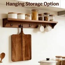 1 pièce Planche à découper en bois créative avec poignée, convient pour servir les aliments, couper le fromage, les fruits, le steak et pour le stockage. Ustensiles de cuisine en bois, plateau en bois, fournitures de cuisine - Tabac - Voir 11