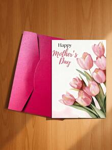 2 tấm thiệp chúc mừng Ngày của Mẹ kèm phong bì, thiết kế hoa lá sáng tạo và lời nhắn nhủ đầy trân trọng: "Người phụ nữ xinh đẹp nhất, tình yêu không bao giờ đến muộn. Hoa tulip hồng" "Lời tỏ tình lãng mạn nhân Ngày của Mẹ, dịu dàng và thanh lịch; Hoa ly" - D - Xem 6