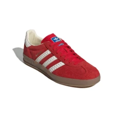 Adidas Originals Gazelle Indoor 中性休閒鞋，2026年夏季新品，運動生活風格運動鞋 IF1808 - 紅色 - 查看 3