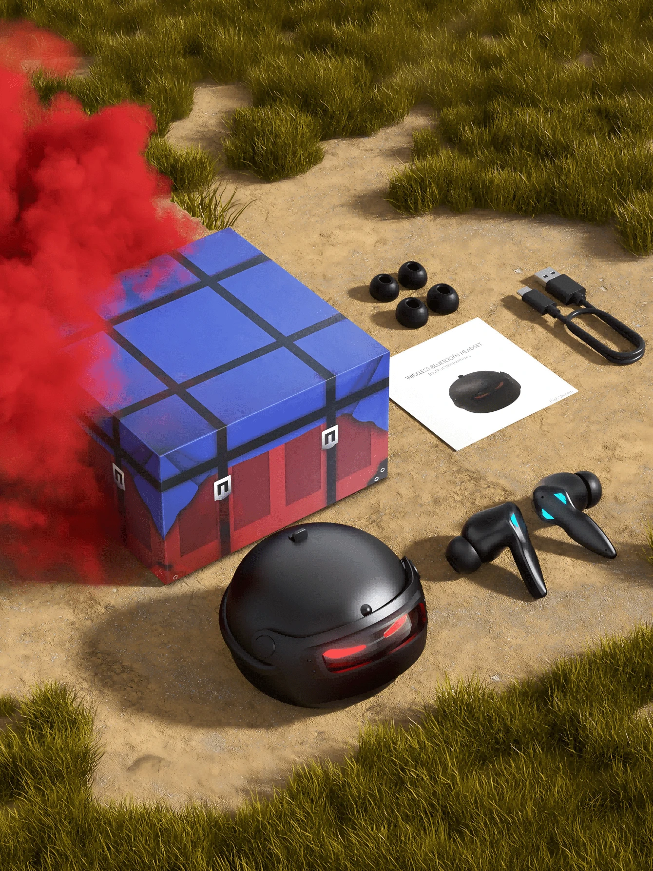 H03 无线游戏耳机 - 低延迟蓝牙 5.3 耳机 3D 立体低音蓝牙耳机 入耳式降噪麦克风 大容量电池耳机 - 查看 1