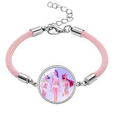 Hasbro K-Pop Huntress Print Charm Justerbart Flätat Reparmband, Anime Fan Smycken Gåva - Multifärgad - Visa 9