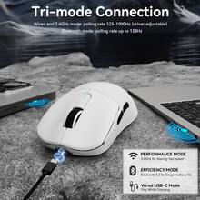 ATTACK SHARK MAMBASNAKE M3 无线游戏鼠标,39克超轻蓝牙/2.4G无线/有线游戏鼠标,PAW3395PRO 40K DPI 光学传感器,200小时电池续航,办公鼠标 - 查看 6