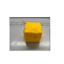 New Cube Cheese Squeeze Toy, Creative Malleable Slow Rebound Square Cheese Stress Relief Toy, Relaxing Mood, Holiday/Birthday Gift - Multicolor - View 10