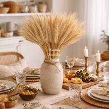 100 Hastes De Trigo Seco Natural Decorativo Casamentos Arranjos 40cm - 1PC - Visão 5