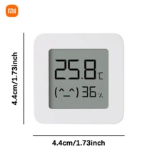 Termómetro y higrómetro Bluetooth Xiaomi Mijia 2, sensor de alta precisión para habitación de bebé, interior, coche, vinculación inteligente Bluetooth, colocación compacta y flexible, Termómetro y higrómetro Bluetooth Xiaomi Mijia 2 - Ver 2