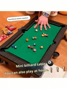 2026新款便携式桌面台球/撞球游戏套装，随时随地畅玩，桌面游戏玩具，生日/圣诞节/万圣节礼物，完美之选 - 彩色 - 查看 4