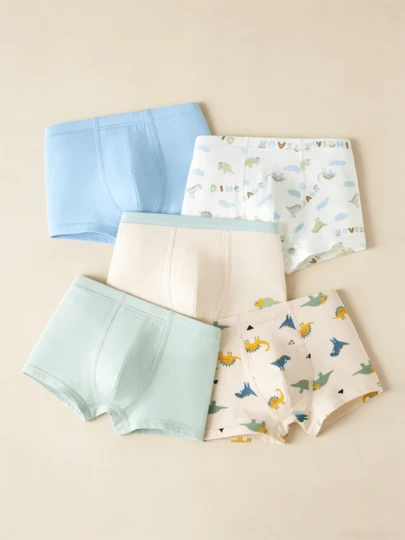  5pcs/Pack Mini Bala Young Boy Soft Breathable Comfortable Seamless Briefs