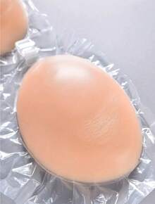 1 Women's Silicone Invisible Lifting Bra: Features A Self-Adhesive, Strapless Design With Strong Adhesion For A Natural Lift That Accentuates A Flattering Deep V-Neckline. Seamless, Invisible, And Comfortable To Wear, It's Perfect For Pairing With Backless Gowns, Spaghetti-Strap Tops, Bodysuits, Sheer Blouses, And Wedding Dresses. An Ideal Choice For Weddings, Formal Dinners, Cocktail Parties, Bridal Showers, And Travel.  Translated With DeepL.Com (Free Version) - Màu be - Xem 4