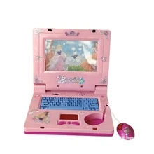 Computadora Juguete Para Niños Laptop Didáctica Interactiva - Rosa - Ver 1